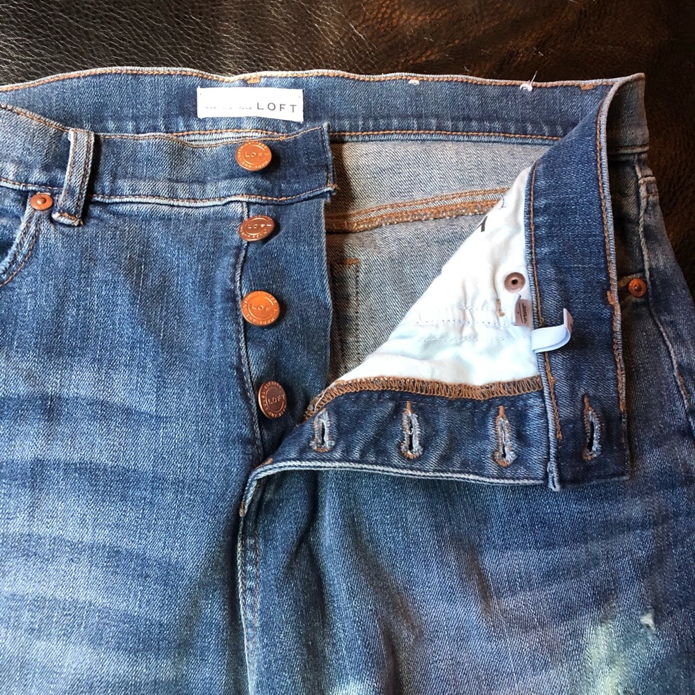 LOFT High Waist Flare Crop